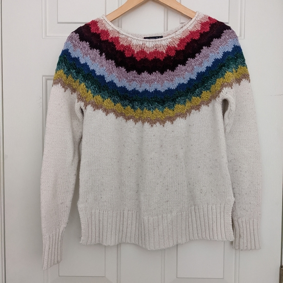 American Eagle Outfitters Sweaters - Rainbow Fair Isle AE Sweater